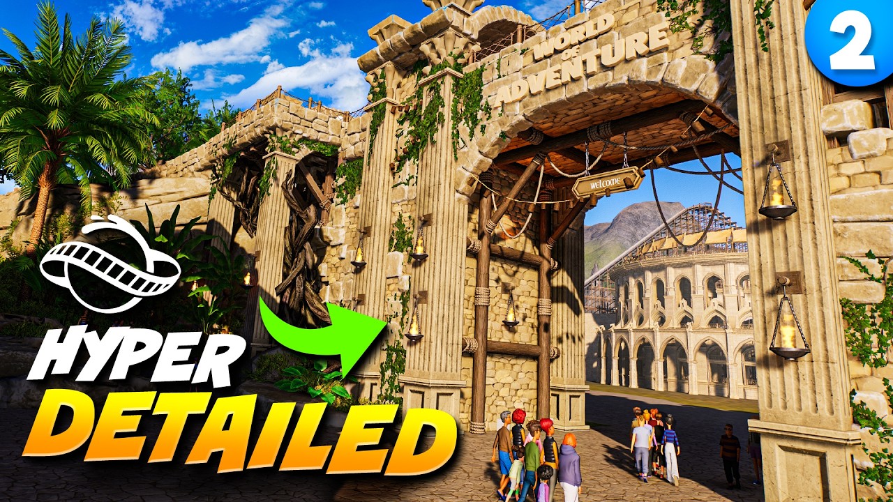 Строю ВХОД в свой тематический парк в Planet Coaster 2!