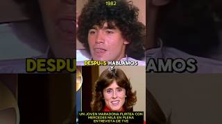 Un Joven Maradona Flirtea Con Mercedes Milá En Plena Entrevista De Tve En 1982