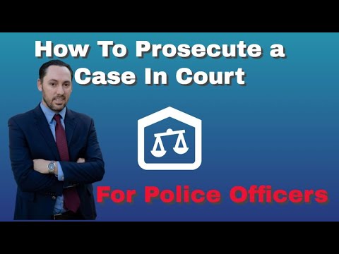 Video: How To Prosecute A Police Officer