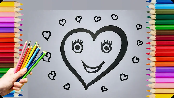 Rainbow Heart Glitter #Magic Fingers Art #02#art #drawing #dil #rainbow #heart #glitter #heart art