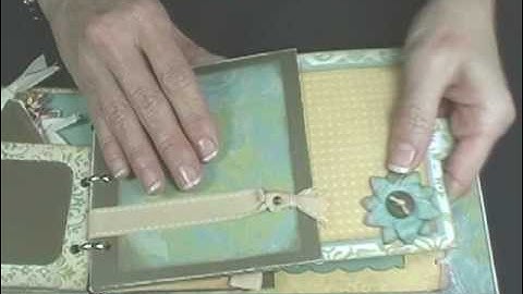 Fabulously Artsy -- Slide-out pocket page (Mini Scrapbook, part 4)