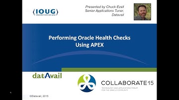 Oracle Health Checks Using APEX