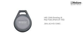 HID 1346 ProxKey III Key Fobs Pack of 100 AC HID 1346C