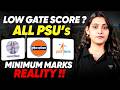 PSU Through GATE 2026 | Minimum Marks Reality for PSU Jobs | Safe GATE Score Explained