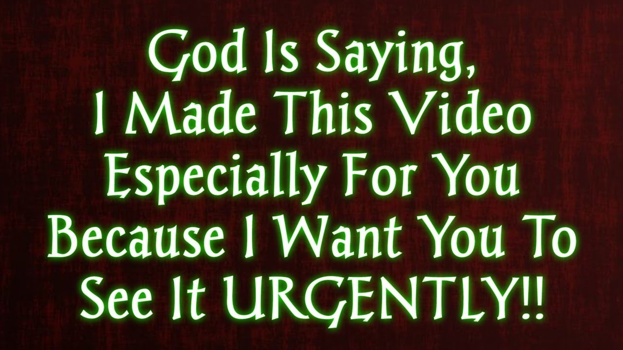 🔴God Wants You To See It Urgently‼️| God Message Today | God Message ...