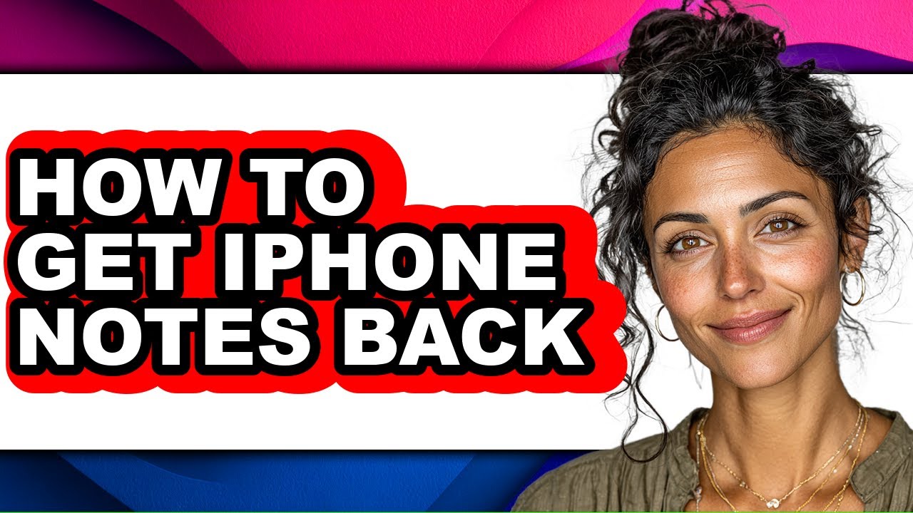 How to Get Iphone Notes Back (easy Method) - YouTube