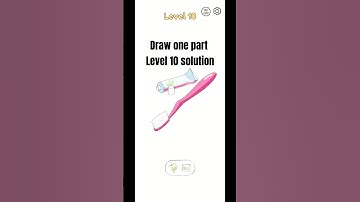 Draw one part level 10 Walkthrough easy and fast solution #dop #drawonepart  #shorts