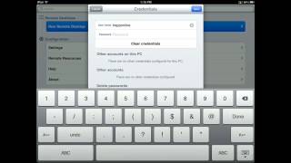 Remote Desktop Connection on an iPad
