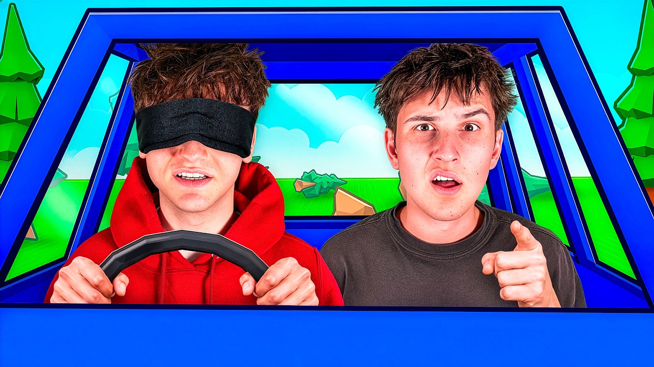 Roblox Car Obby But The Driver Is BLIND.. (ft. STUD)