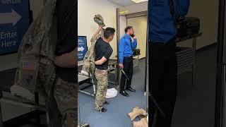 TSA did not do his job and be mean to man  #Shorts