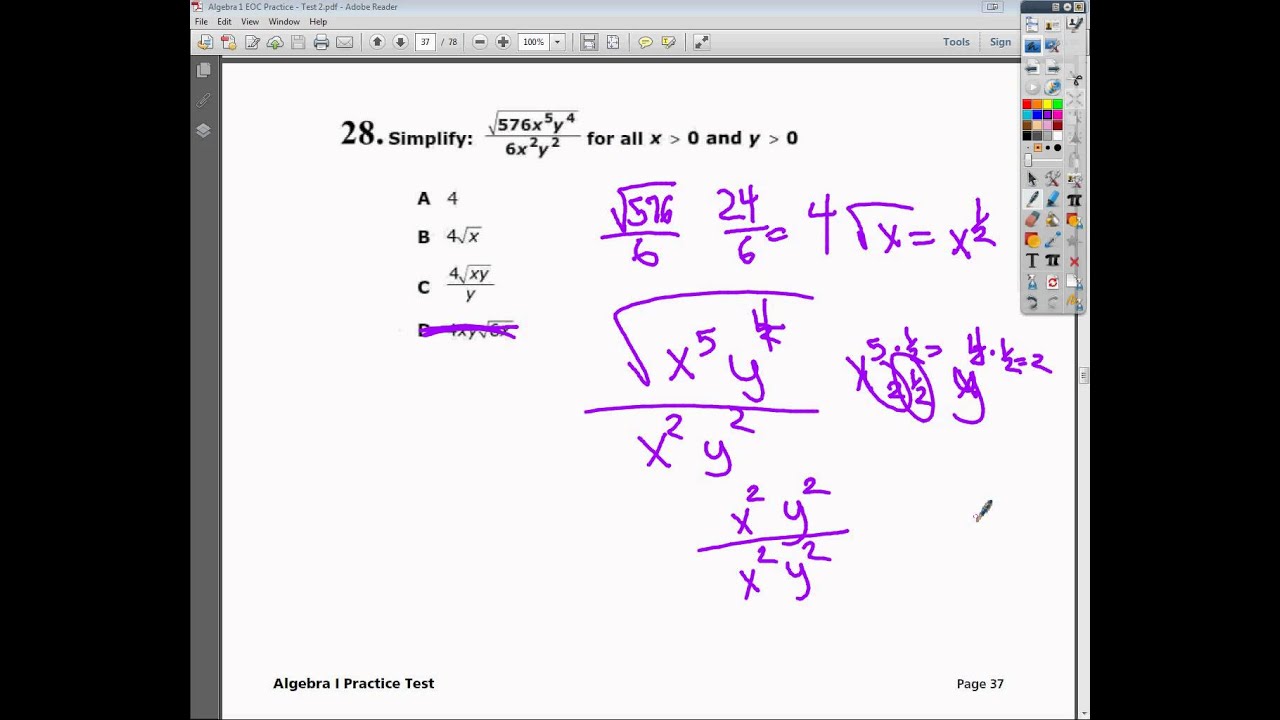 question-28-practice-test-2-tennessee-eoc-algebra-1-practice-test-youtube