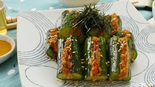 はさんで焼くだけ！ポリポリ きゅうりの オイ 豚 キムチ のレシピ 作り方