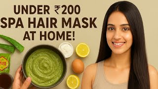 💆♀️ “Under ₹200 Spa Hair Mask at Home!”✨ Natural Conditioner for Silky Hair! @Factss_withme