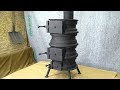 ПЕЧЬ ИЗ АВТОМОБИЛЬНЫХ ДИСКОВ | КПД 80% | Wood Stove from Car rims DIY