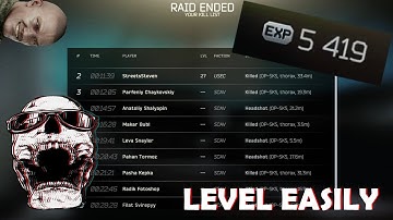 How to quickly level up as a beginner Tarkov