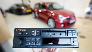 UNBEARABLE LEVELS of Retro Classic Pioneer SXT C10PS in a CLIO V6 OH MY