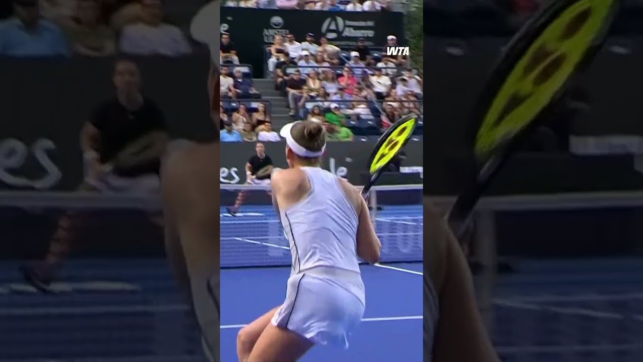 Mertens finds the perfect spot in Monterrey 🎯 #WTA #EliseMertens #AbiertoGNPSeguros #Shorts #tennis