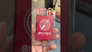 One Piece TCG Japanese promo card of Monkey D Luffy #onepiece #tcg #strawhatcrew #promocard