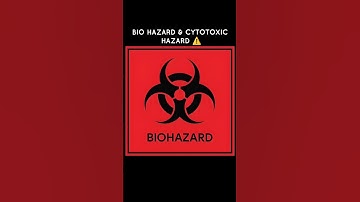 Symbol Of BIOHAZARD & CYTOTOXIC HAZARD ⚠️ #biohazard #symbols #shorts