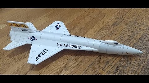 1/21 scale X-15 R/C rocket glider flights