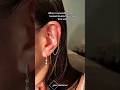 Healed Double Helix Piercing ✨👂 | Ear Jewelry Aesthetic Look #viral #jewellery #shorts #fashion