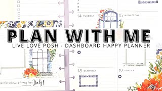 Information PLAN WITH ME | DASHBOARD HAPPY PLANNER | LIVE LOVE POSH Guide