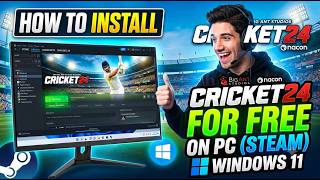 😎How to install cricket 24 for free in Steam in Win  #cricket24 #game 😎👍 #curringeditz screenshot 1
