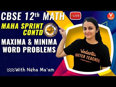 Solving Maxima and Minima Word Problems with tricks | Class 12 Maths | Vedantu