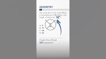 SAT Math Geometry: Find Minor Arc Length Easily! #shorts #satmath #satprep