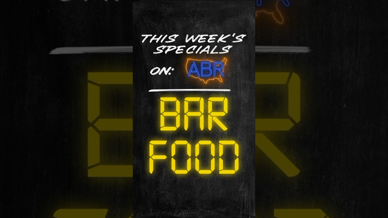 Don’t foul up and dribble cheese on your shirt! ABR is serving up BAR FOOD for the big tournament!!!