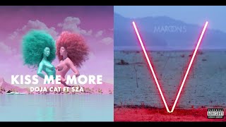 Doja Cat/SZA/Maroon 5 - Kiss Me Sugar (Kiss Me More x Sugar Mashup)