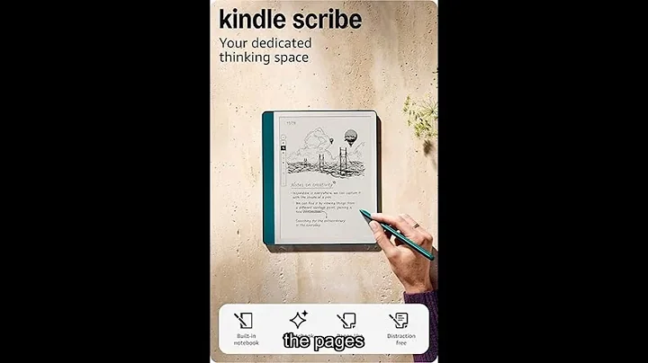 Revolutionize Writing: Amazon Kindle Scribe 64GB - One Device for Notes Documents and Books Features