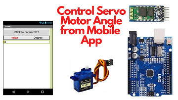 Control Servo Motor Angle from Mobile App.
