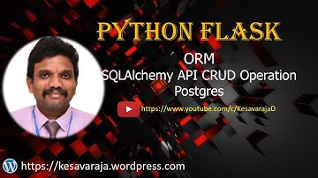 Python Flask SQL Alchemy Part 3