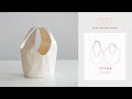 Diy rounded tote bag  bucket tote  sewing pattern tytka studio