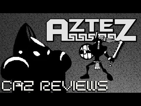 Видео: Aztez е стилен B&W 2D хак и наклонена черта, смесен с походова стратегия за игра
