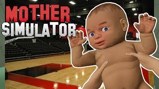 THREE POINTERS WITH ROBO BABY! - BEST MOTHER | Mother Simulator Gameplay Part 1 screenshot 2