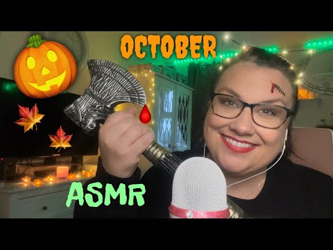 HALLOWEEN 🎃 ASMR / Fast and Aggressive Triggers! Happy October! 🍁