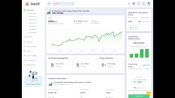 Responsive Admin Dashboard Template - Investment