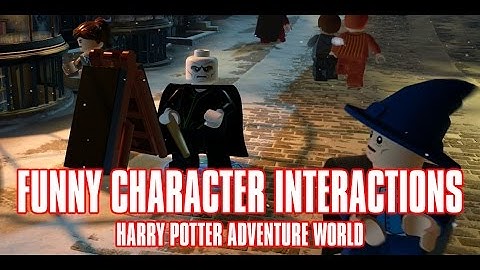 Funny Character Interactions - Harry Potter Adventure World NPC Dialogue! Lego Dimensions