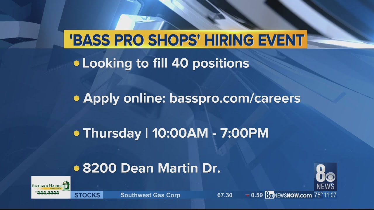 Bass Pro Shops hiring event YouTube