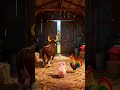 Farm Animals Discover the Big City! 🐄🐷🐓 | Barn Door Opens to Urban Life 農場動物發現大城市!🐄🐷🐓 | 谷倉門打開通往都市生活