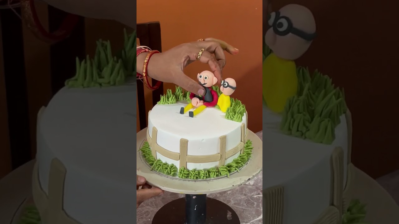 Motu patlu cake #cakedecorating #cakedesign #viralvideo #cake #youtubeshorts #viral #cakeart
