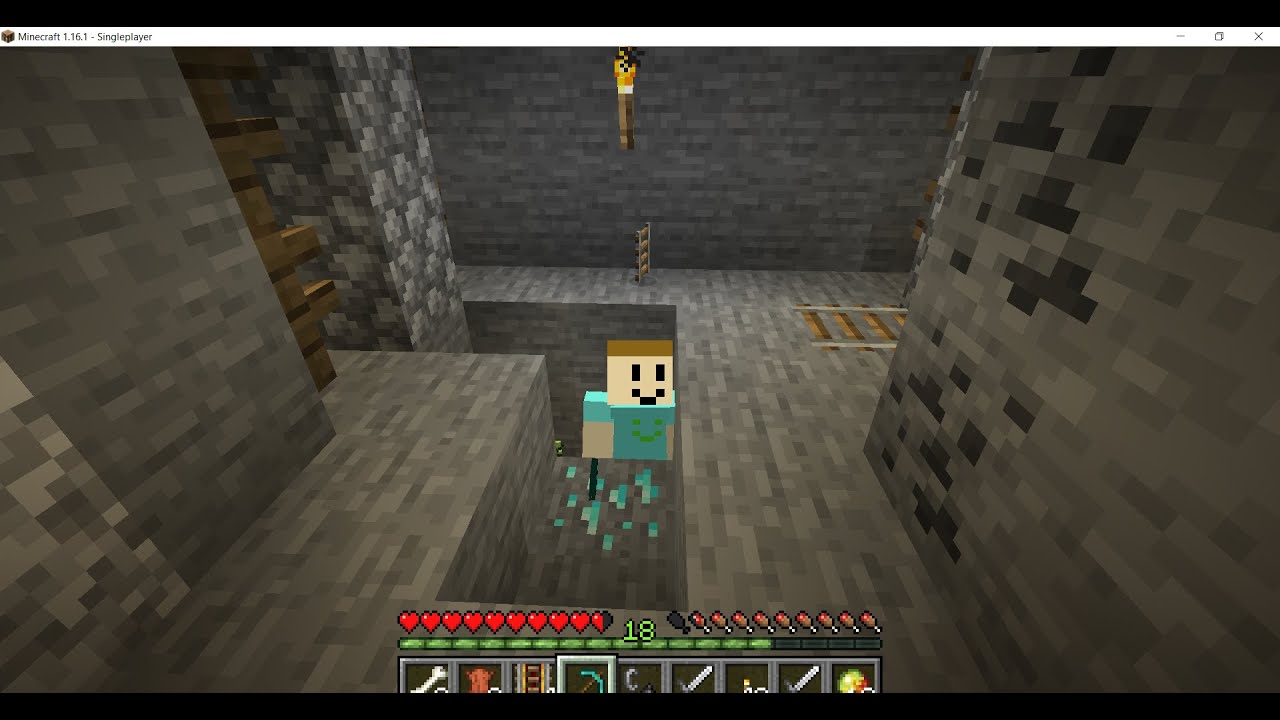 Minecraft part 2 found diamonds - YouTube