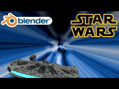 [Blender StarWars] Star Wars Hyper Space jumping and Out TESTING
