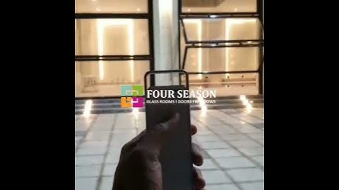 Motorized Vertical Sliding Window System Dubai Four Season