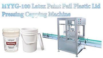 HYYG-100 Latex Paint Pail Plastic Lid Pressing Capping Machine