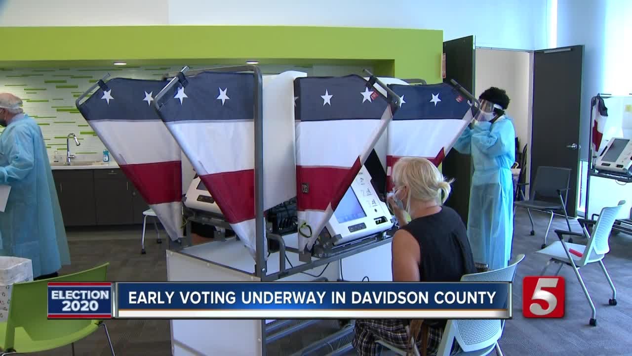 Voters react to early voting pandemic precautions