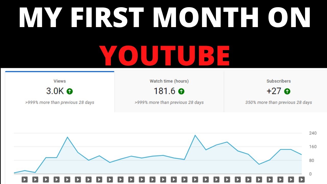 My First Month On Youtube/ Channel Analytics