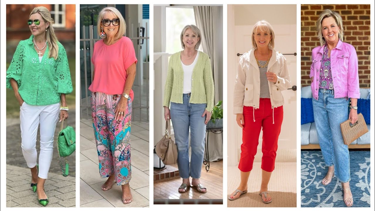 Natural Older Women OVER 50 60 70 | Summer Fashion 2025 For Women #summeroutfit